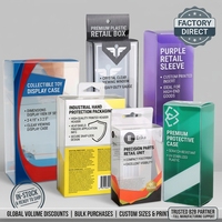 Boîte d'emballage en plastique transparente personnalisée, PET PVC PP, boîte de présentation pour la vente au détail avec insert pour produits cosmétiques, probiotiques