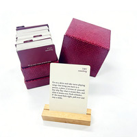 Cartes Flash Parlantes Personnalisées avec Support, Impression OEM, Pack Luxe, Jeu de Cartes d'Affirmation avec Boîte Rigide, Usine d'Impression
