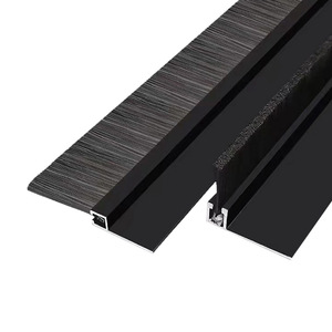 Brosse à lanières en alliage d'aluminium de type H pour panneau aveugle de cabinet 2U, brosse de protection inférieure pour boîtier de câbles, épaisseur et longueur des poils personnalisables - Product Image 4