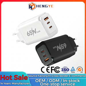Cargador Portátil con QC3.0 y PD Tipo C, Cargador USB de 65W con Tecnología GaN, Adaptador de Carga Rápida para Teléfono, Enchufe Europeo - Product Image 2