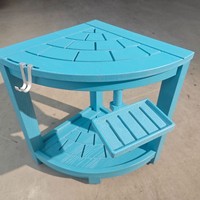 Table d'angle HDPE jambes de rasage mobilier d'extérieur banc siège matière plastique étagère de rangement pour plage salle à manger utilisation en extérieur