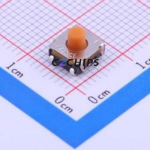 KSC441J70SHLFS Tactile Switch SMD Switch Single Pole Single Throw Round Button 4N Vertical Mount - Product Image 1