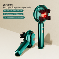 Masseur électrique du cuir chevelu OEM ODM avec applicateur d'huile, thérapie par lumière rouge infrarouge 850nm 650nm, appareil de massage du cuir chevelu pour la croissance des cheveux