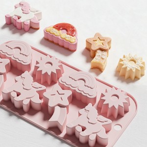 Moldes <span class=keywords><strong>de</strong></span> Silicona para Hornear Pasteles con Forma <span class=keywords><strong>de</strong></span> Sol, <span class=keywords><strong>Unicornio</strong></span> y Lluvia <span class=keywords><strong>de</strong></span> Estrellas, Ecológicos, <span class=keywords><strong>de</strong></span> Grado Alimenticio, Fáciles <span class=keywords><strong>de</strong></span> Desmoldar y Resistentes al Calor - Product Image 2