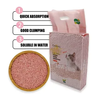 Eco-Friendly Natural Tofu-Based Cat Litter Plant Tofu Residue Made Kitty Supplies Tofu Cat litte