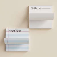 Bloc de Notas Autoadhesivas HUATONG, Hojas Adhesivas Flexibles Personalizables, Hojas en Blanco para Notas Diarias, Lista de Tareas, Marcadores y Recordatorios