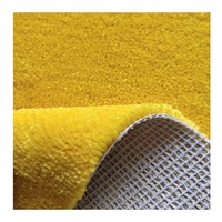 Tapis coloré doux mur à mur tapis uni noir rouge à poils hauts pour salle de jeux de divertissement sous-sol domestique