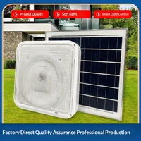 Plafonnier solaire 60W/100W/200W/300W, options de puissance, boîtier étanche, télécommande, modes de minuterie, éclairage intérieur