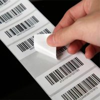 Autocollants personnalisés en PVC imperméable avec impression couleur, revêtement UV, numéros de série, codes-barres et codes QR