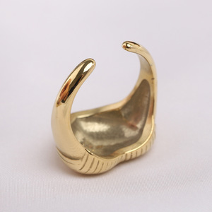 Heart Shape Stainless Steel <b>Ring</b> 21MM Gold <b>Silver</b> Women's Fashion Jewelry Gift - Product Image 4