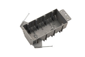 صندوق توصيل كهربائي جديد معتمد من ETL، 4 مخارج، مصنوع من البلاستيك PVC، سعة 60 بوصة مكعبة، صندوق كهربائي غير معدني للمخارج/المفاتيح - Product Image 1