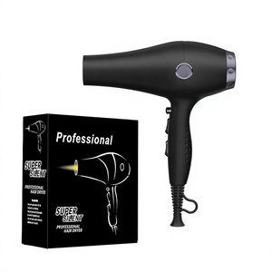 Sèche-cheveux ionique professionnel 2400W à 3 vitesses avec diffuseur, vent puissant, séchage rapide, outil électrique en plastique haute puissance pour usage domestique - Product Image 1