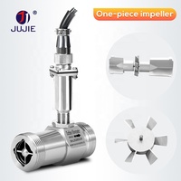 Débitmètre à turbine pour eau avec capteur de signal pulsé, raccord fileté 2 pouces, 1 pouce