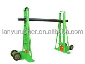 Support de bobine de conducteur hydraulique d'approvisionnement d'usine, support de bobine de fil, support de cric de tambour de câble robuste de sécurité - Product Image 5