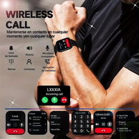 Reloj Inteligente M8 de 2.01 Pulgadas, Electrónico, Resistente al Agua, Monitor de Ritmo Cardíaco y Sueño, Reloj Deportivo con Rastreador de Actividad Física