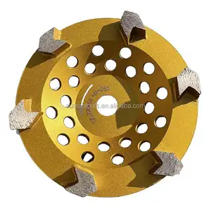 Europe Quality 7 Inch 180mm Arrow Segment Turbo Diamond Grinding Cup Wheel For Concrete