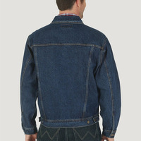 Fabricant de vêtements en gros : Vestes en jean pour hommes, vestes en jean basiques personnalisées de couleur unie