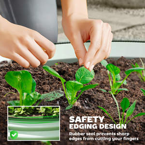 Bac de jardin surélevé rond en acier galvanisé ondulé de 86 cm de haut, épaisseur 0,6 mm, pour plantes à racines profondes, vente en gros OEM ODM - Product Image 2