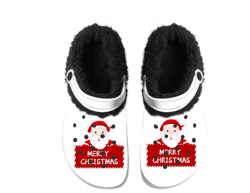 Personalizado Papai Noel Presente De Natal Respirável Sapatos Clássico Eva Jardim Tamancos Unisex natal encantos para entupimento sapatos