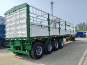 Semi-remorque à 3 essieux en acier au carbone, capacité 70-80 tonnes, 40 mètres cubes, pour transport de marchandises - Product Image 4