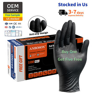 कारखाने थोक 5Mil नाइट्रिल दस्ताने के लिए प्रमाणित कट प्रतिरोधी जीवाणुरोधी 110 पीसी चिकित्सा के लिए उच्च क्षमता बॉक्स - Product Image 1