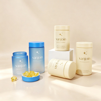 Bouteilles de stockage en verre cylindriques de qualité supérieure, 100 ml-250 ml, avec bouchon à vis résistant aux enfants, pour aliments et compléments nutritionnels