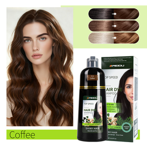 Shampoo colorant noir 3 en 1 pour cheveux gris, coloration permanente, MEIDU, shampooing colorant noir naturel à base de plantes pour cheveux blancs, vente en gros - Product Image 5