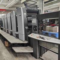 Machine d'impression offset automatique SM102 de 1998, imprimante à plat quadricolore pour étiquettes, factures et papier