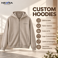 Sweat-shirts et sweats à capuche pour hommes, personnalisés, à étiquette privée, couleur beige clair, côtelés, entièrement zippés, avec motif graphique, en coton, décontractés, de qualité supérieure, vente en gros
