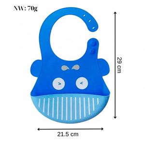 Baberos de Silicona para Bebé, Libres de BPA, Impermeables, Suaves, Duraderos, Ajustables, Coloridos y Lavables, para la Protección de Bebés y Niños Pequeños Durante la Hora de Comer - Product Image 2