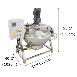 600L bán tự động khí hành tinh sưởi ấm động cơ thép không gỉ nấu ăn nồi cho thương mại thiết bị nhà bếp - Product Image 4