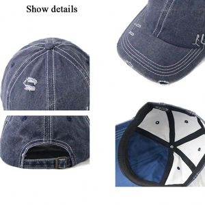 Gorra de Béisbol Personalizada con Logotipo, Estilo Desgastado, 6 Paneles, Barata al por Mayor, Gorra Tipo Dad Hat - Product Image 4