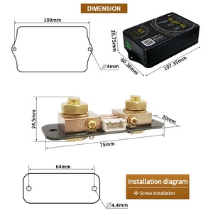 Testeur de batterie numérique au phosphate de fer et de lithium KL160F KG110F 100A 120V avec contrôle par application, détecteur de capacité de batterie à 1 % de précision Oddvida - Product Image 4