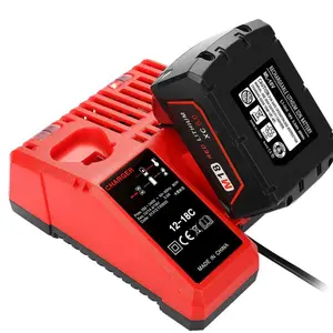 Proveedor chino Universal 12V-18V 3a Cargador de batería para Milwaukee M 1 2 m. 1,8