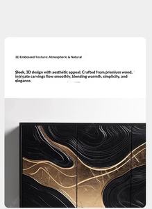 Muebles <span class=keywords><strong>de</strong></span> Interior para el Hogar <span class=keywords><strong>de</strong></span> Estilo Italiano <span class=keywords><strong>de</strong></span> Lujo Ligero, Aparador <span class=keywords><strong>de</strong></span> <span class=keywords><strong>Entrada</strong></span> para Sala <span class=keywords><strong>de</strong></span> Estar, Rectangular, Dorado, Muebles Laterales VIP para el Hogar, Mesa - Product Image 5