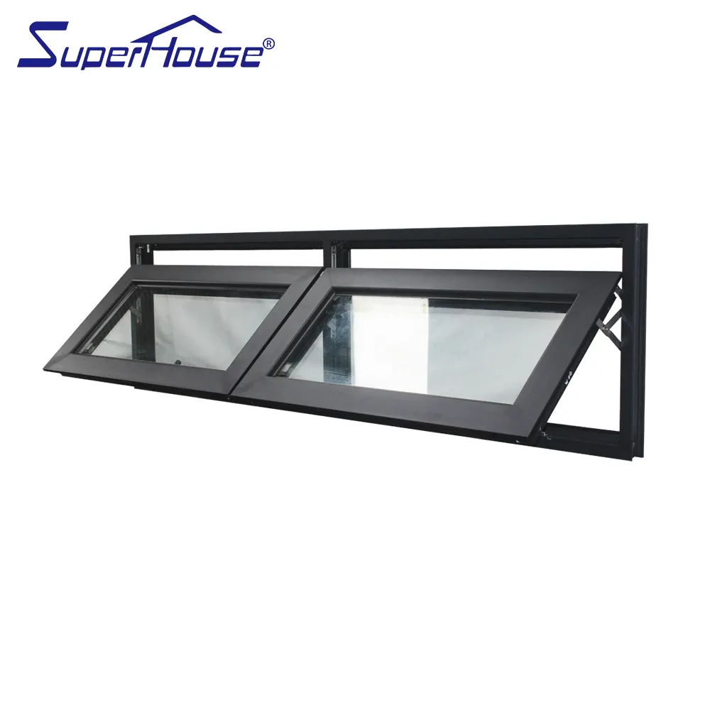 Superhouse China sound insulation aluminium roof swing window for villa