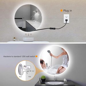 <span class=keywords><strong>Espejo</strong></span> de iluminación <span class=keywords><strong>LED</strong></span> de tocador de baño de forma redonda de 50/60/70/80/90/<span class=keywords><strong>100</strong></span>/110 <span class=keywords><strong>cm</strong></span> para proyectos de Hotel o uso doméstico, novedad - Product Image 5