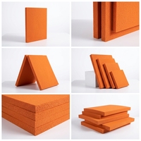 Feuille de mousse de caoutchouc naturel poreux orange à cellules ouvertes sur mesure pour l'étanchéité des ventouses automobiles avec service de découpe