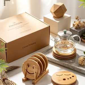 Bandeja Redonda Personalizada de Madera de Haya de 600 mm de Diámetro con Acabado Liso y Recubrimiento Natural, Bandeja Ecológica para Servir, Suministro Directo de Fábrica - Product Image 2