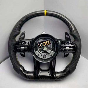 สำหรับ Mercedes-Benz 2015-2021พวงมาลัยหนังหรูหราปรับแต่งได้พอดีกับ W205 W213 GLA <span class=keywords><strong>S</strong></span> E-Class <span class=keywords><strong>A35</strong></span> C63 GT <span class=keywords><strong>AMG</strong></span> - Product Image 3