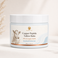 Crème Corporelle GHK-Cu à Marque Blanche OEM ODM – Hydratation Intense Peaux Sèches, Soin Barrière Cutanée, Baume au Peptide de Cuivre et au Suif