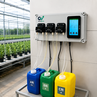 Contrôleur de dosage automatique de nutriments hydroponiques, équipement intelligent de régulation du pH-EC, pompe de fertigation pour l'irrigation des serres agricoles