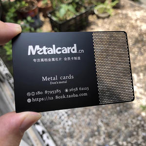 ทุกรูปแบบที่กําหนดเองแกะสลักนามบัตรสแตนเลสบุคลิกภาพ DIY โลหะนามบัตร - Product Image 3