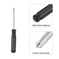 Vendu chaud, mini tournevis à poignée en plastique T6 3 mm 2 mm 1,5 mm, petit tournevis de précision Phillips