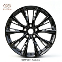 Rines de Aleación Forjados OEM Personalizados, Diseño Angular con Radios Divididos y Corte en Forma de Lágrima, 18-24 Pulgadas, 5x114.3 5x112 para Autos Deportivos y Coupés