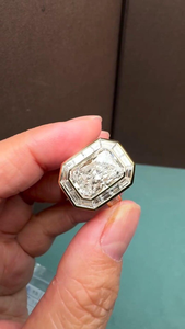 2CT Radiant Lab Grown <b>Diamond</b> <b>Ring</b> 14K Yellow Gold Engagement <b>Ring</b> Elegant Fine Jewelry Wedding Gift for Women - Product Image 5