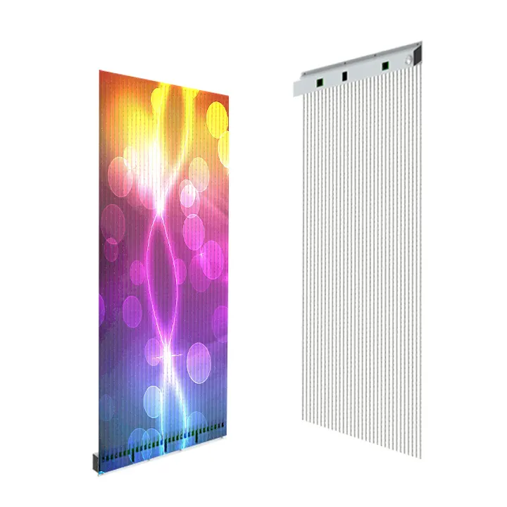 Outdoor Advertising Giant P10 P20 Flexible 3D Screen Transparent LED Adhesive Film 3D Content LED Display Supplier