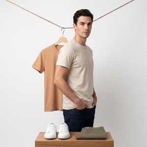 Fabricante Mayorista de Camisetas de Algodón de Alta Calidad, Transpirables y Ecológicas, de Manga Corta y Corte Regular para Hombre, Marca EVERGREEN - Product Image 5