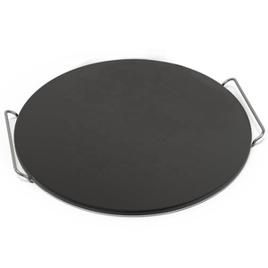 Pierre à pizza rectangulaire en cordierite céramique noire émaillée, rétention de la chaleur, anti-taches, pierre à pain, taille OEM pour <span class=keywords><strong>four</strong></span> à pizza, grill - Product Image 4
