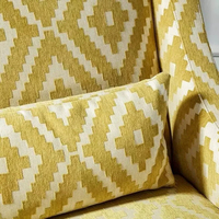 Amerikanischer Landhausstoff-Einzelsessel, Französischer Retro-Jacquard, Hochlehniger Einzelsessel für Ferienhaus und Hotel